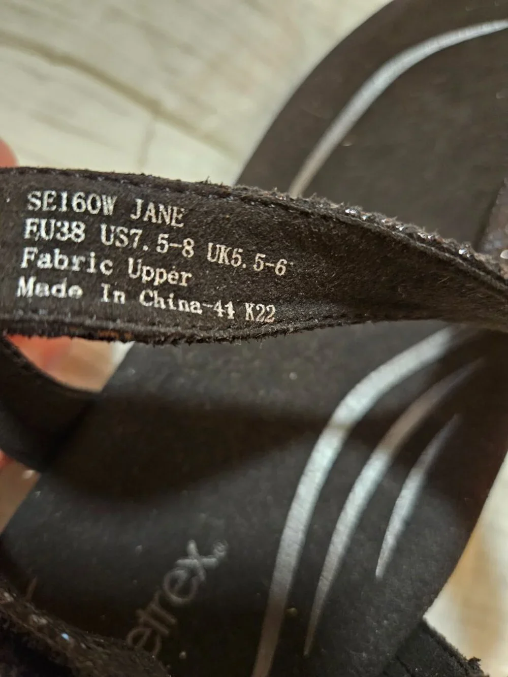 Aetrex Jane Black sandals suze 7.5 -8